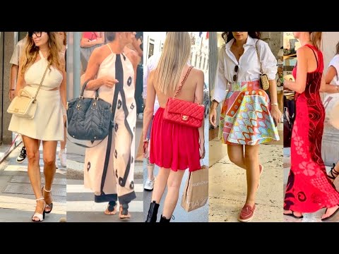 UNIQUE ITALIAN STREET STYLE 🇮🇹SUMMER WARDROBE 2024🍒LOOK CHIC IN THE HEAT MILAN STREET FASHION