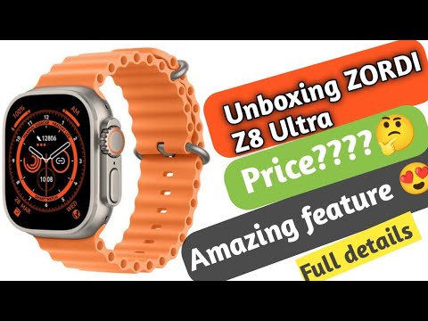 Unboxing ZORDI Z8 Ultra max smart watch | ZORDAI Z8 Ultra max smart watch | zordai  smart watch |