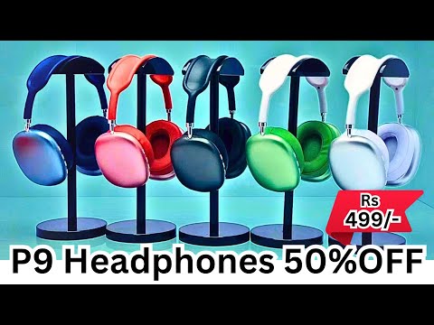 P9 Bluetooth Headphone, P9 headphone bilkul budget me only 500rs 🎧🔥, wireless headphones