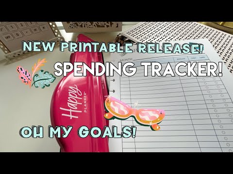 New *FREE* Printable Release! SPENDING TRACKER | Oh My Goals Budget + Planning