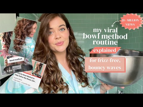 My VIRAL Bowl Method Routine For Frizz Free, Bouncy Waves