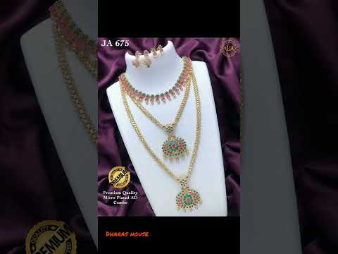 long chain and necklace designs||long chains||dharas house||#shorts