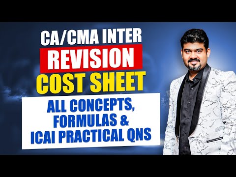 CA INTER COST SHEET REVISION