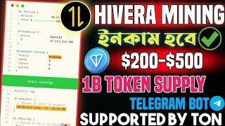 Hivera Telegram DePin Airdrop Bot 200$-500$ এই ভিডিওটা দেখে কাজ করলে সবারই ইনকাম হবে ১০০%