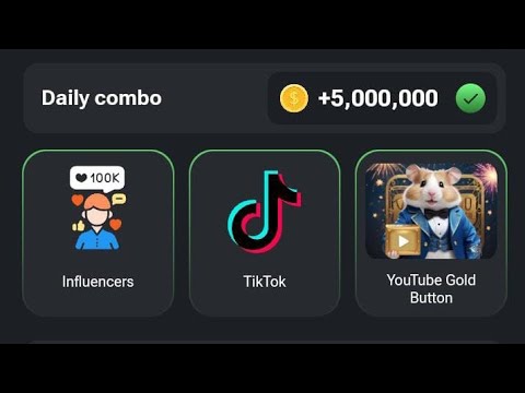 Hamster Kombat Today Combo|| 5 Million Token 🤑 Hamster Kombat Daily Combo