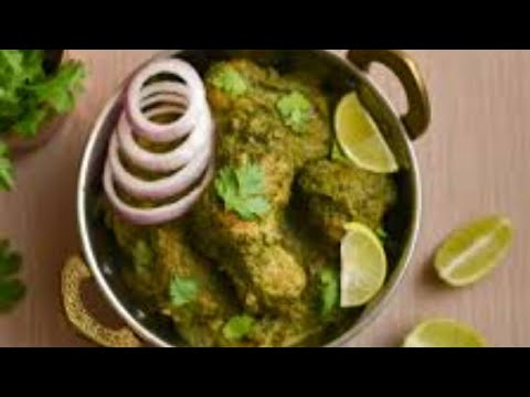 Tasty Hariyali chicken curry in telugu easy and simple.