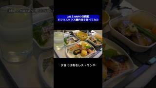 JALとANAの国際線機内食を比べてみた　その2