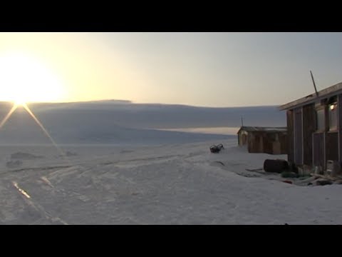 In the Ravenscraig's log cabin - Sam Ford Fiord 2010 expedition