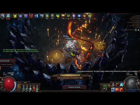 【PoE 3.25 challenge】 The Black Knight without being affected by Verisium Laser