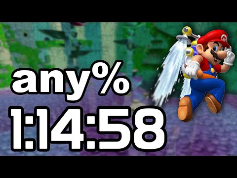 Super Mario Sunshine any% Speedrun in 1:14:58