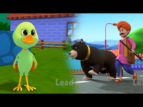 Kalu Madari & Main Tota Main Tota | Kids Nursery Rhymes | 3D Kids Animated Videos | Hindi Balgeet