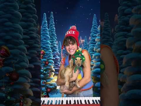 Sing and Learn with Birdie | Wally’s Christmas outfits🎄🐾 #christmas #toddlerlearning #wienerdog