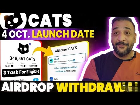 CATS AIRDROP | CATS LAUNCHING  DATE | FULL DETAILS