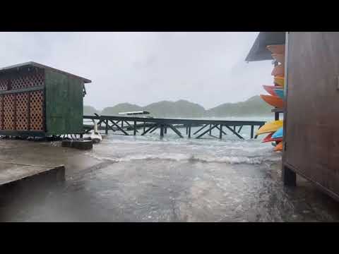 【緊急速報】パラオvs台風 ※音量注意⚠️