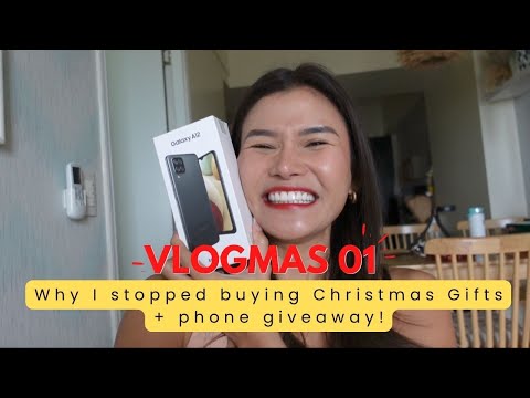 Vlogmas: Why I stopped buying Christmas Gifts + phone giveaway | Jen Barangan