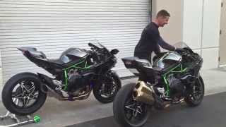 Hear Kawasaki's H2 & H2R Roar - Which is LOUDER?