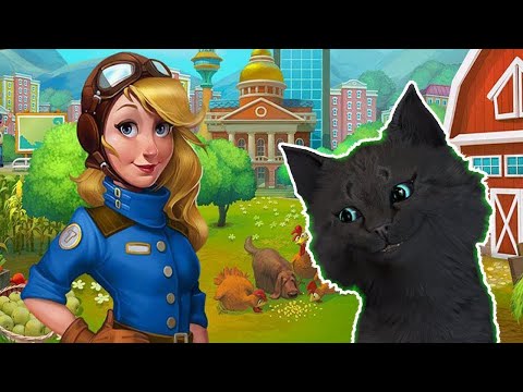 СТРОИМ СВОЙ ГОРОД Township С ГОВОРЯЩИМ СУПЕР КОТОМ  ИГРА для ДЕТЕЙ  Super Cat  Развивающие игры #155