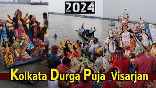 Durga Puja 2024 Kolkata Durga Puja Visarjan Durga Visarjan Babughat Vijayadashami