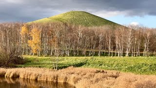 2023年11月 夕方のモエレ山 (札幌・モエレ沼公園)