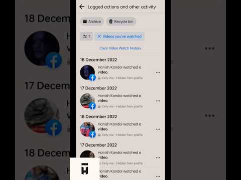 Clear video watch history from Facebook || Facebook watch history kaise delete kare ? || in 1 click