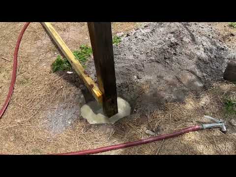 How To Set a Fence Post In Concrete The Easy Way