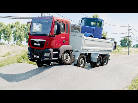 Mobil vs Bumps #16 - BeamNG Drive