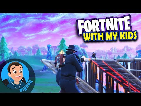 It's a Playground Battle with my Kids in Fortnite Battle Royale by Epic Games!