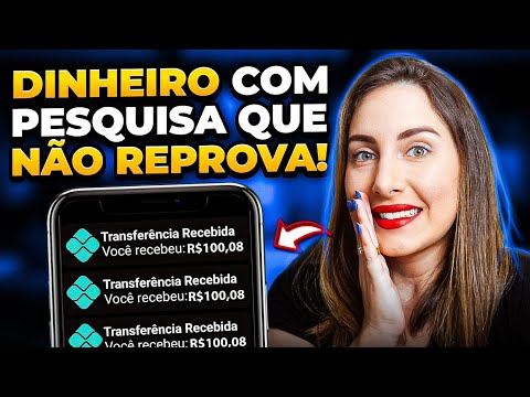 🔥Apps FÁCEIS de DINHEIRO EXTRA NO PIX pelo celular com PESQUISAS QUE NÃO REPROVAM EM 2024