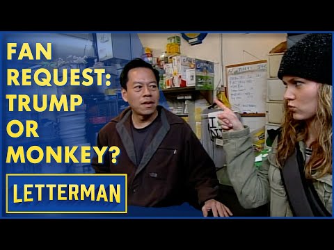 Fan Request: Trump Or Monkey? | David Letterman