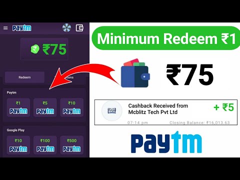 Minimum Redeem ₹1 Instant Free Paytm Cash || New Earning App 2022 || Best Paytm Cash Earning App