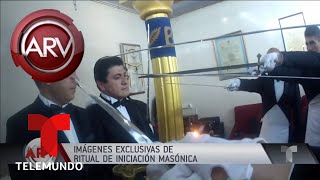 Extraños ritos de iniciación masónica | Al Rojo Vivo | Telemundo