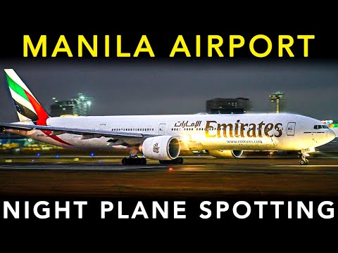 MANILA AIRPORT🇵🇭 - Night PLANE SPOTTING | Landing & Takeoff