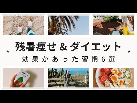 【残暑】30代｜夏痩せ・ダイエット｜効果あった習慣【6選】