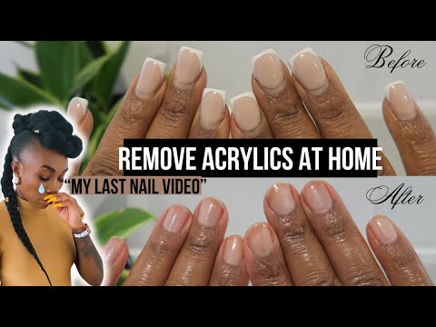 How to REMOVE Acrylic NAILS at Home | Easily remove acrylic nails