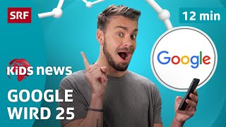 SRF Kids News: 25 Jahre Google – Suchmaschine feiert Geburtstag | Kindervideos