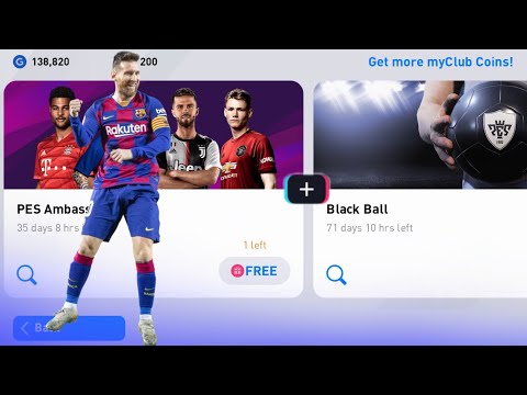 FREE!!😱 Black ball+ PES Ambassador Reward pack opening • PES 2020