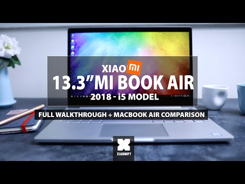 13" Xiaomi Mi Book Air - 2018 (vs MacBook Air, and setting it up in English)