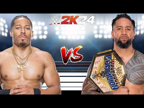 WWE 2K24 CARMELLO HAYES VS. JEY USO FOR THE WWE UNITED STATES CHAMPIONSHIP BELT!