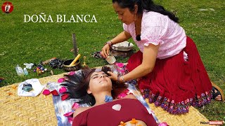 DOÑA ☯ BLANCA, SPIRITUAL CLEANSING with STONES and FLOWERS, ASMR MASSAGE, CUENCA LIMPIA, Reiki