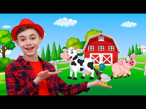 Ol' MacDonald with Cute Baby Animals! | Animals for Kids | Nick and Poli  Learn Songs about Animals