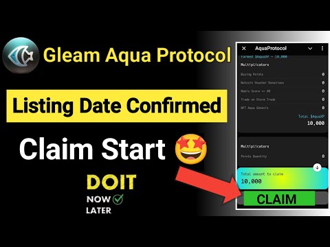 Aqua protocol claim start || Aqua protocol new update today || Aqua protocol listing