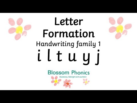 Blossom Phonics: Letter Formation: Letter Family 1