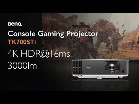 BenQ TK700STi Console Gaming Projector - World’s First 4K HDR 16ms Short Throw with 3000 Lumens