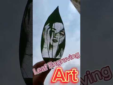 Leaf engraving machine #shorts #short #ytshorts #trending #art #artwork #artist