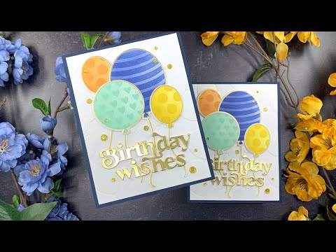 SSS Cue the Confetti Birthday Cards | Stencil Layering