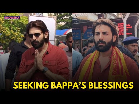 Kartik Aaryan Seeks Blessings At Shree Siddhivinayak Temple| WATCH