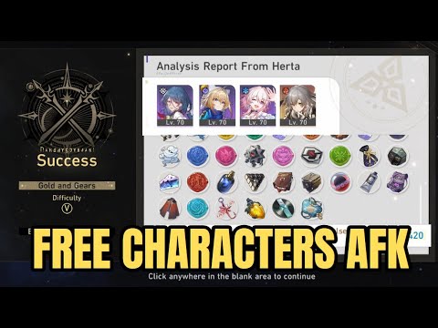 [Honkai Star Rail] F2P AFK Simulated Universe Gold and Gears Difficulty V w/ Free Units