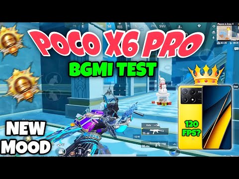 Poco x6 pro 🔥 bgmi test 3.3 update new mood rush gameplay 🔥