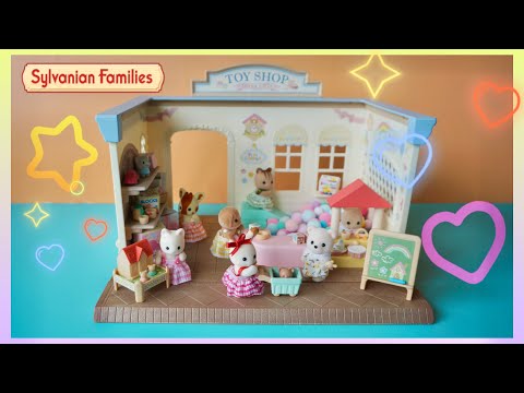 Unboxing Sylvanian Families toy shop 🧸🎁🎈