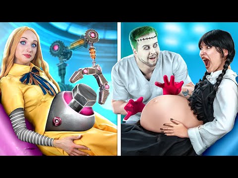 Wednesday Addams and M3GAN are Pregnant! Smart Parenting Hacks